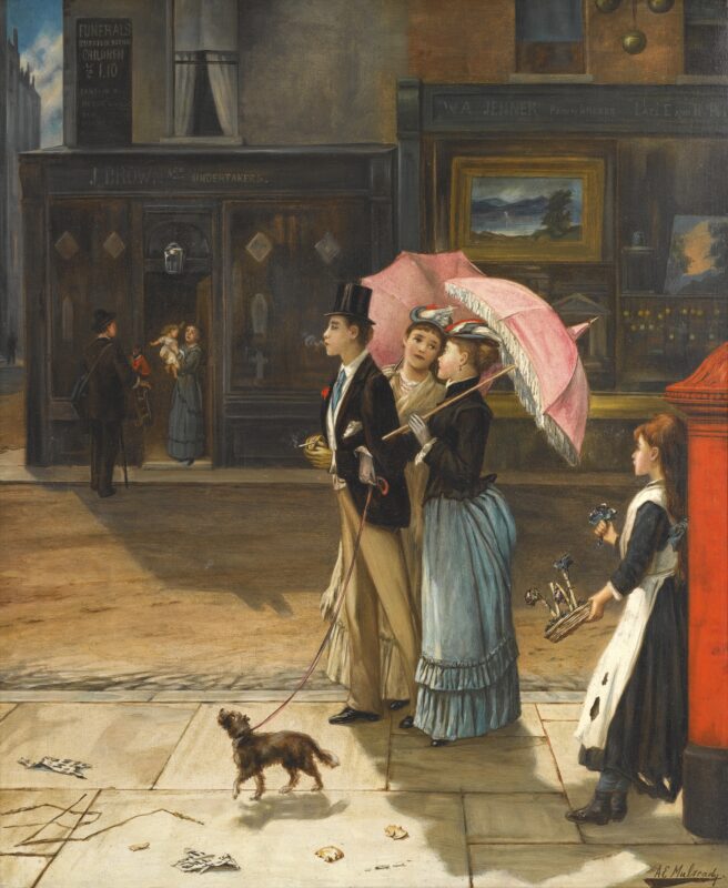 Our Good Natured Cousin - Augustus Edwin Mulready Tablo