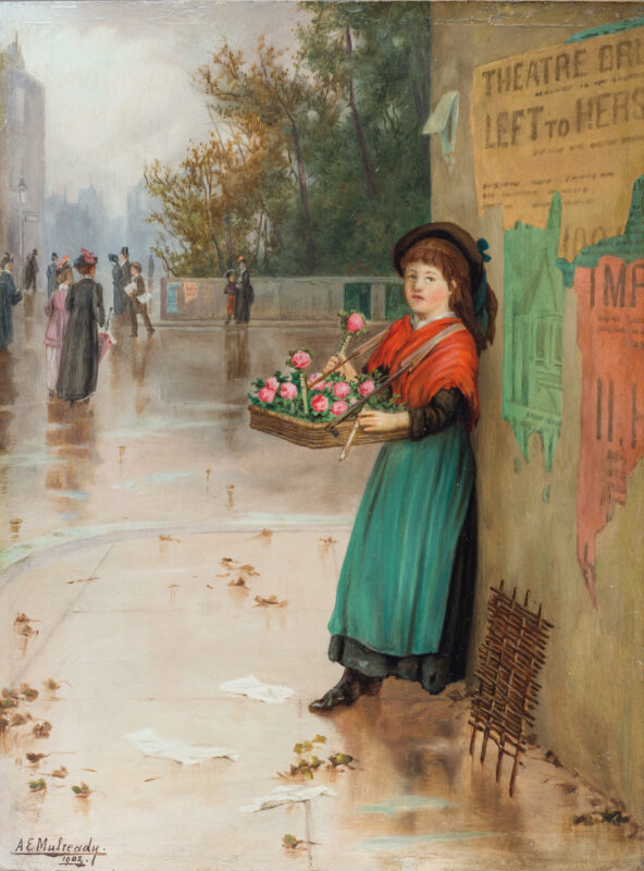 Selling out (1903) - Augustus Edwin Mulready Tablo