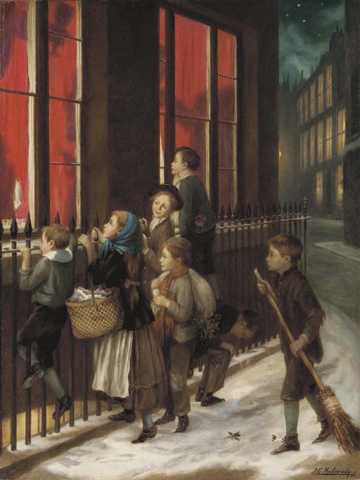 The Little Spys (1886) - Augustus Edwin Mulready Tablo