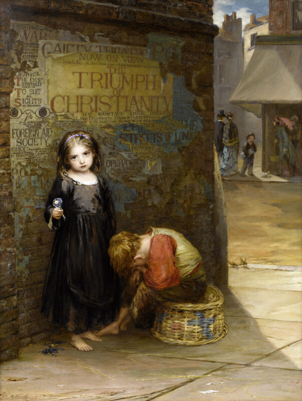 Uncared for (1871) - Augustus Edwin Mulready Tablo