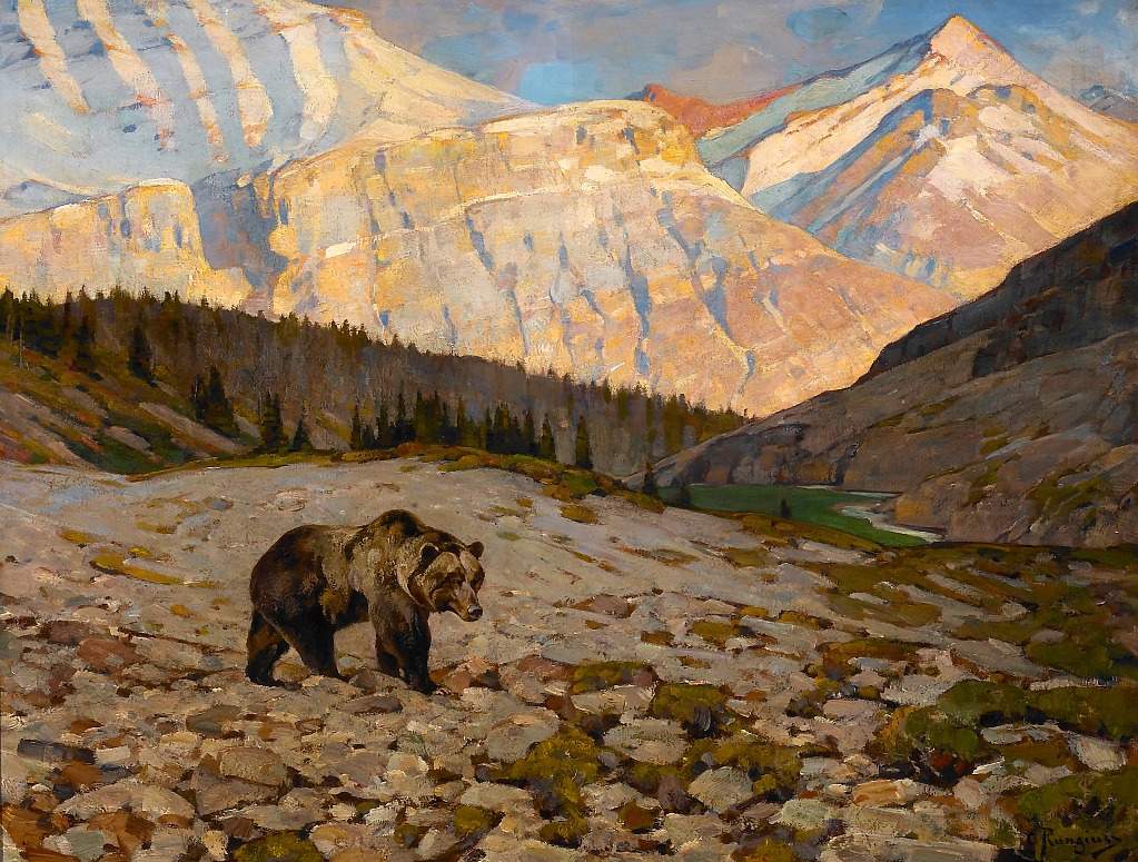 Grizzly Bear - Carl Rungius Tablo