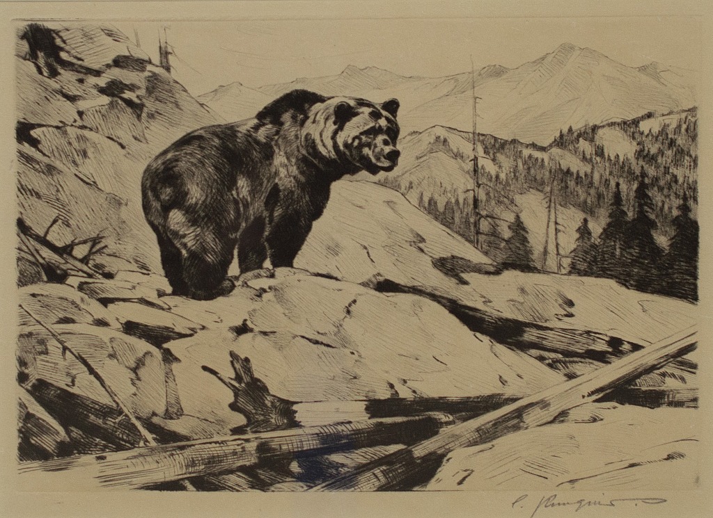 Silvertip - Carl Rungius Tablo