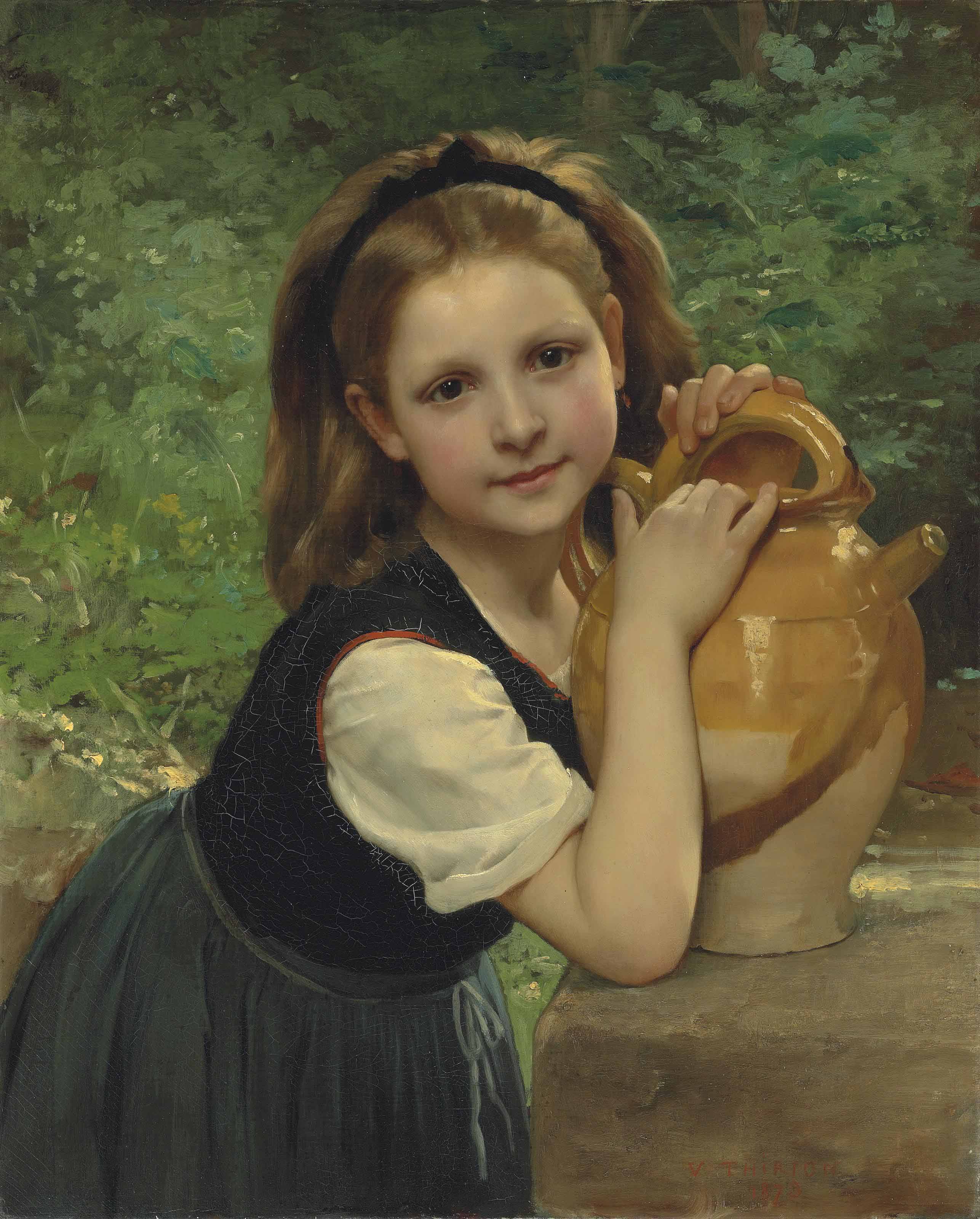 At the well (1873) - Charles Victor Thirion Tablo