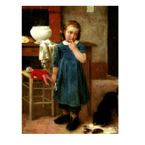 The little mishap - Charles Victor Thirion Tablo