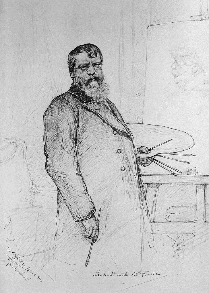 German Painter Franz von Lenbach (1892) – Christian Wilhelm Allers Tablo