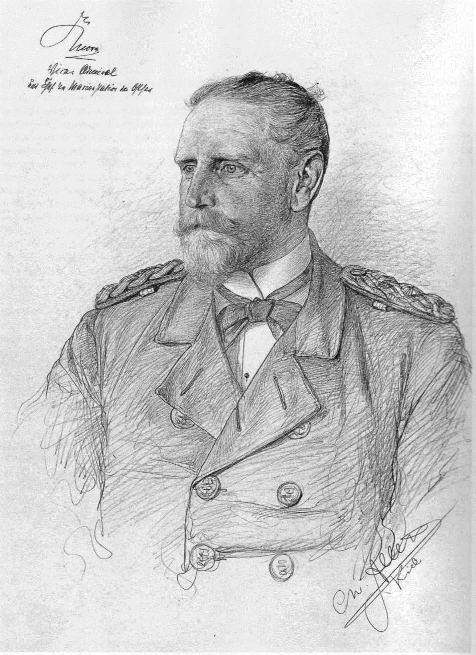 Portrait of Eduard von Knorr (1891) - Christian Wilhelm Allers Tablo