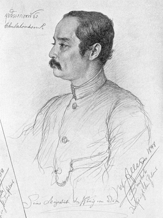 Portrait of Phra Maha Chulalongkorn (Rama V.), King of Siam (1898) - Christian Wilhelm Allers Tablo
