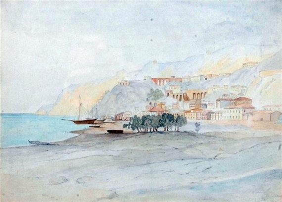 Bagnara Calabra (1852) - Edward Lear Tablo