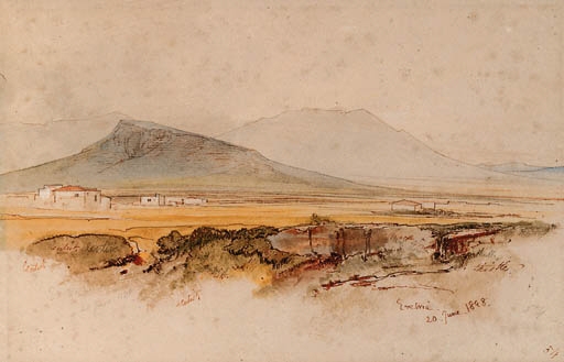 Eretria, Euboea, Greece - Edward Lear Tablo