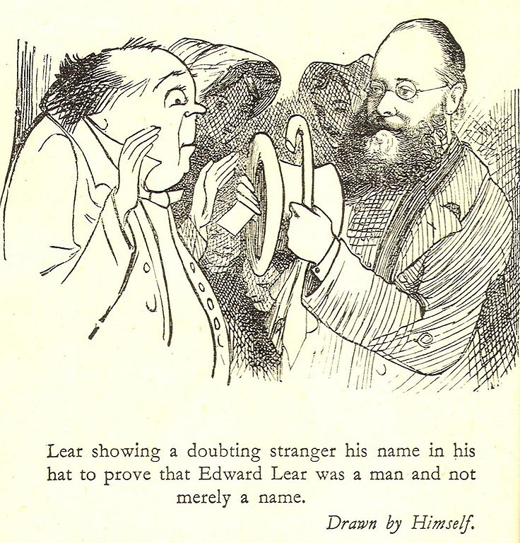 Self portrait - Edward Lear Tablo