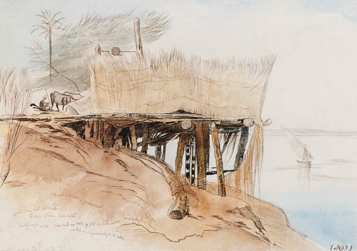 The Upper Nile, Toske, Egypt - Edward Lear Tablo