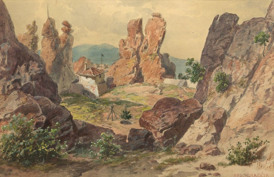 Belogradchik Fortress (1885) - Felix Philipp Kanitz Tablo