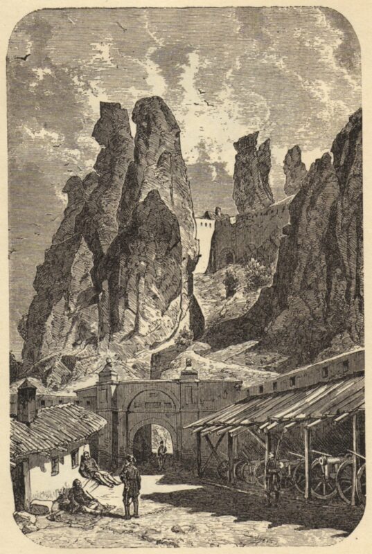 Belogradchik Fortress Inner Yard (1860) - Felix Philipp Kanitz Tablo