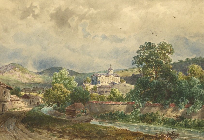 Kalofer Monastery (1885) – Felix Philipp Kanitz Tablo