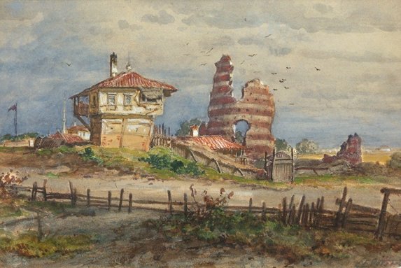 Ruins Near Kula - Felix Philipp Kanitz Tablo