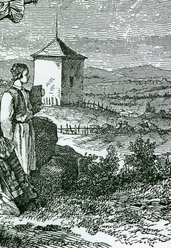 Tower on the hill Kličevac (1868) - Felix Philipp Kanitz Tablo