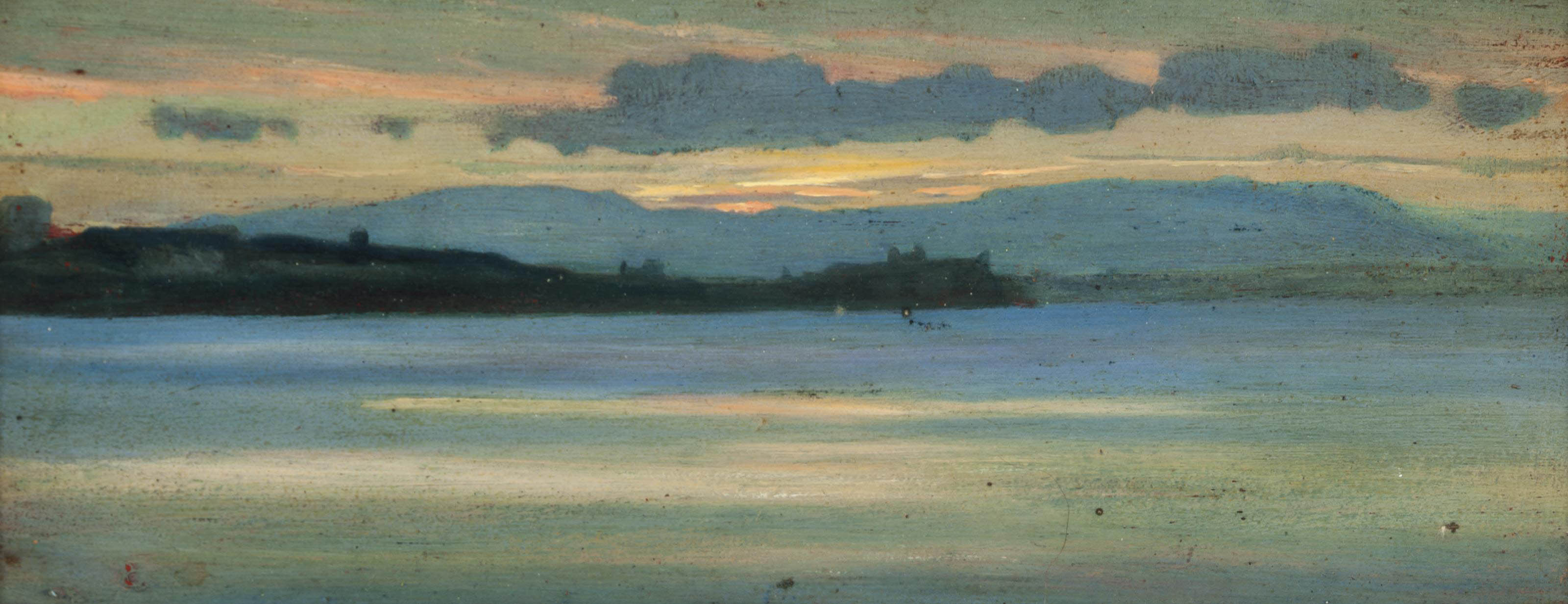 Sunrise at Nettuno (1893) - Giovanni (Nino) Costa Tablo