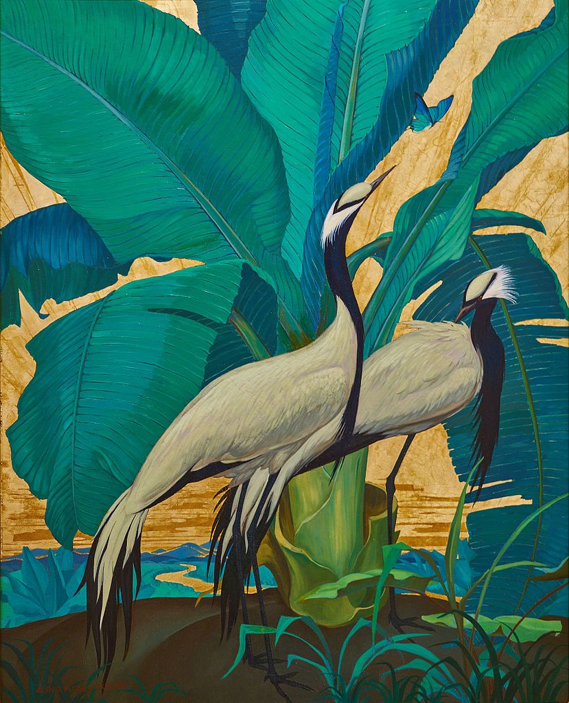 Demoiselle Cranes (1930) Jessie Arms Botke tablo - Dekolata