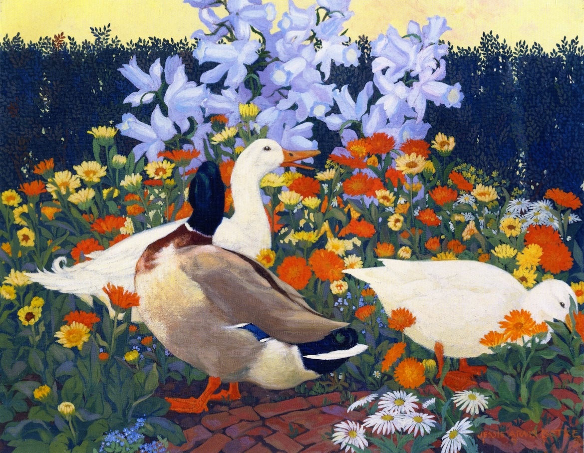 Ducks (1920) Jessie Arms Botke tablo - Dekolata
