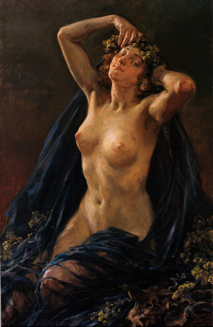 Bacante (1936) José Garnelo tablo - Dekolata