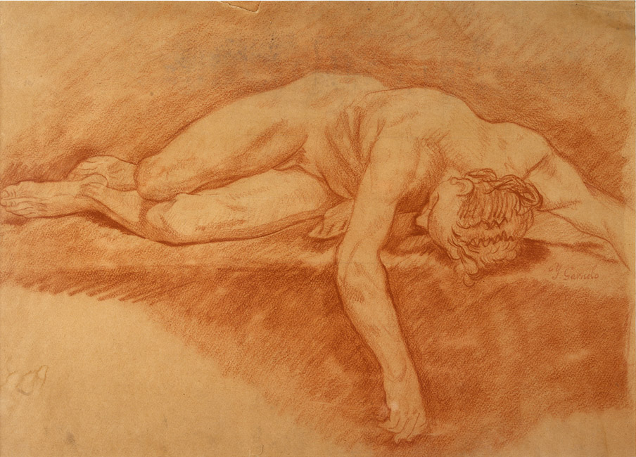 Desnudo José Garnelo tablo - Dekolata
