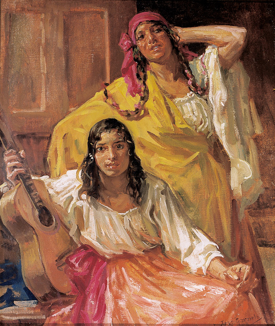 Gitanas (1930) José Garnelo tablo - Dekolata