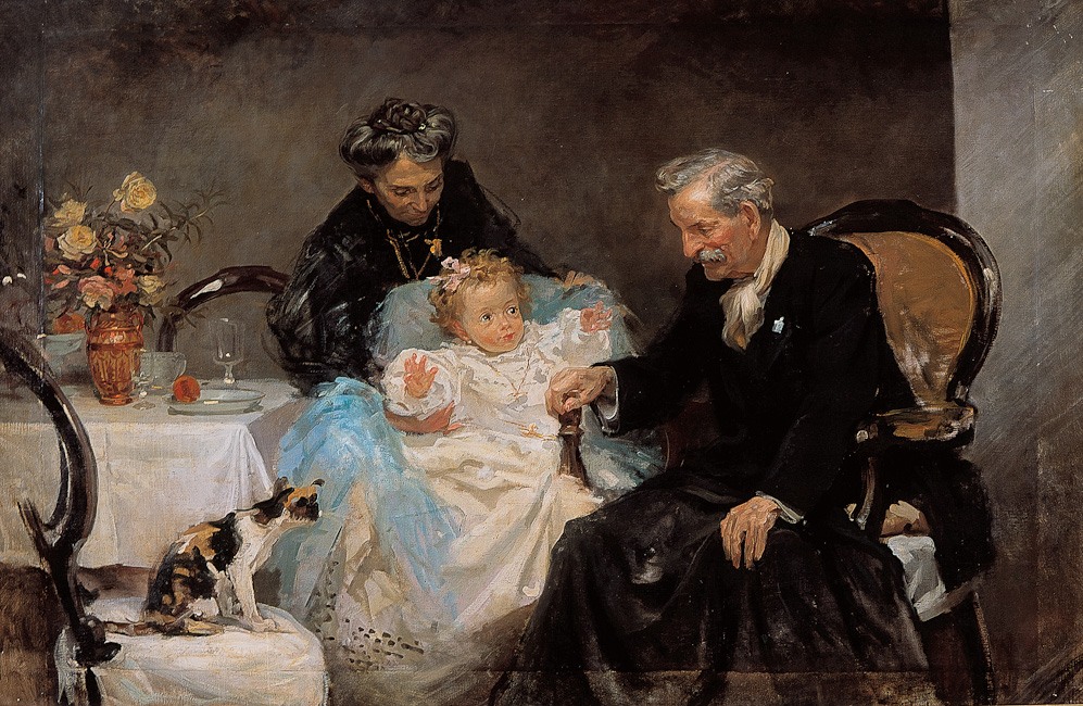 Padres Del Pintor (1910) José Garnelo tablo - Dekolata