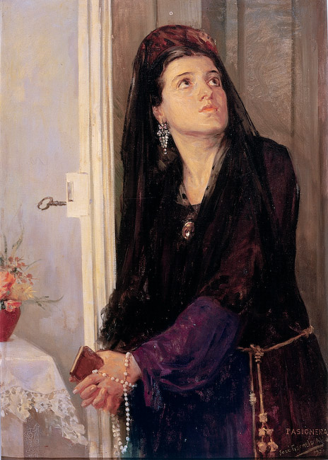 Pasionera (1928) José Garnelo tablo - Dekolata