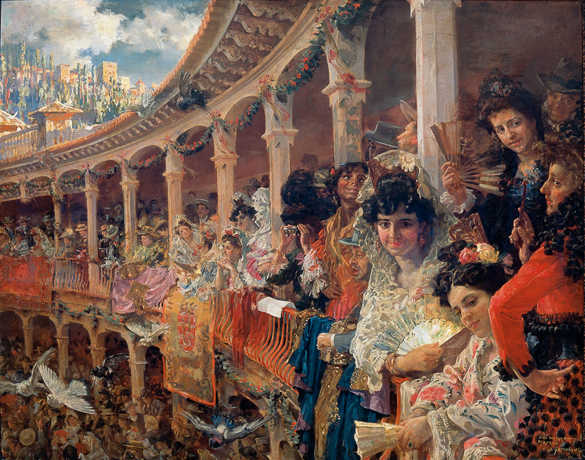 Tarde De Toros (1901) José Garnelo tablo - Dekolata