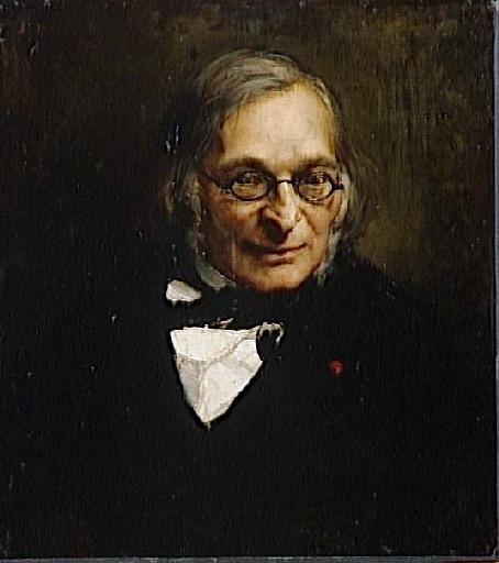 Portrait of French philosopher Adolphe Franck (1878) Jules Bastien-Lepage tablo - Dekolata