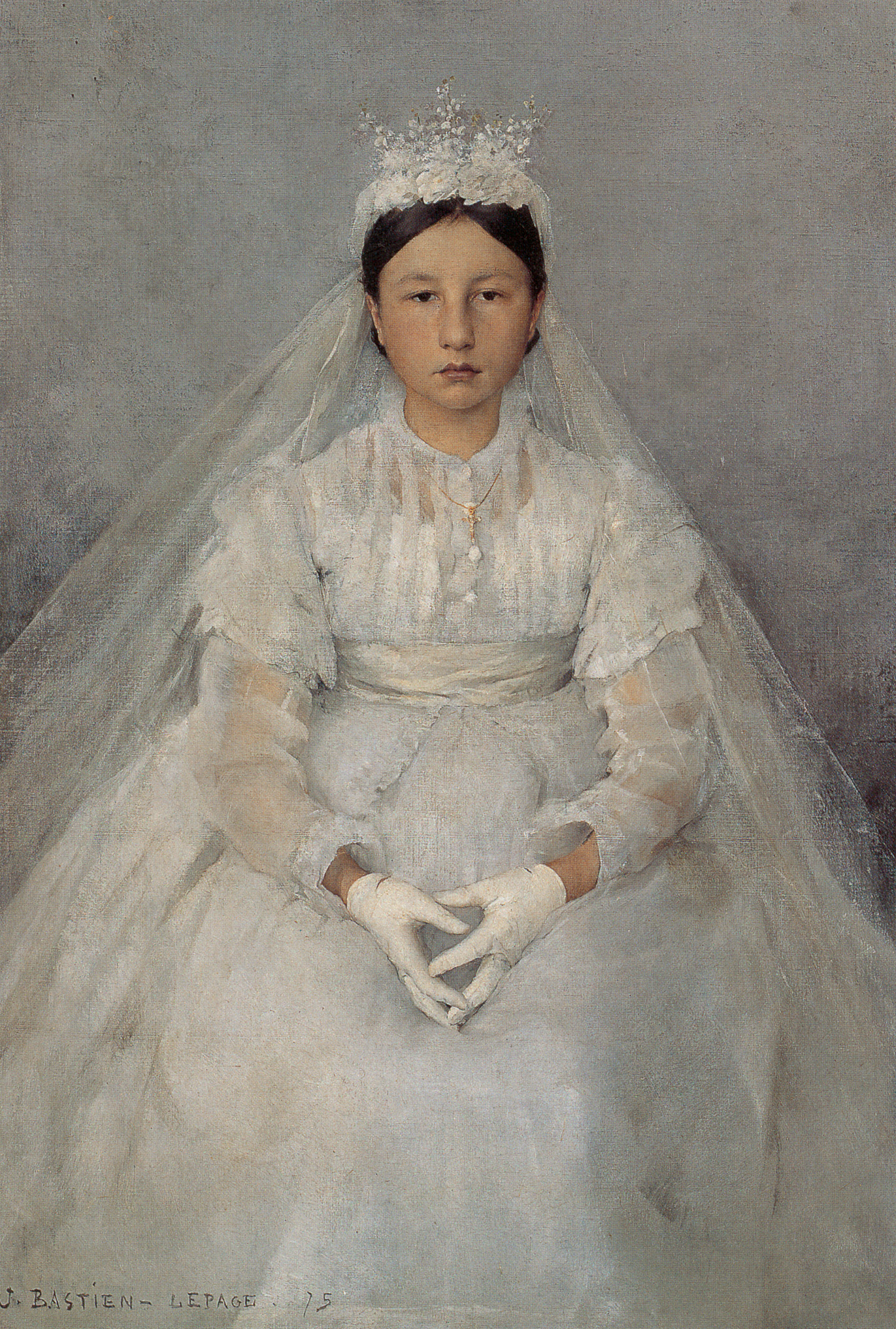 The Communicant (1875) Jules Bastien-Lepage tablo - Dekolata