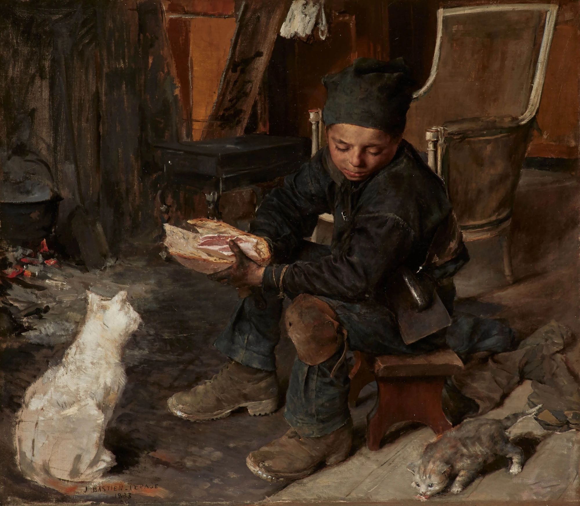 The Little Chimney Sweep (1883) Jules Bastien-Lepage tablo - Dekolata