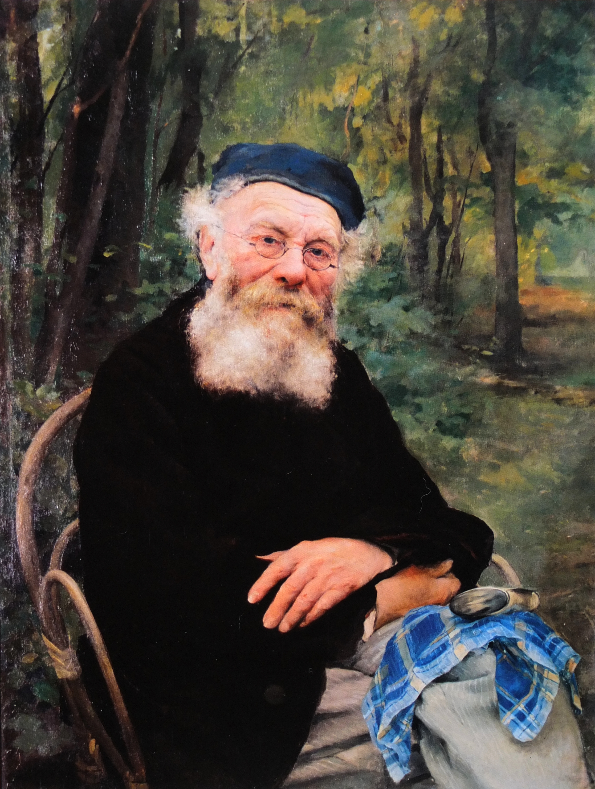 The artist's grandfather (1874) Jules Bastien-Lepage tablo - Dekolata