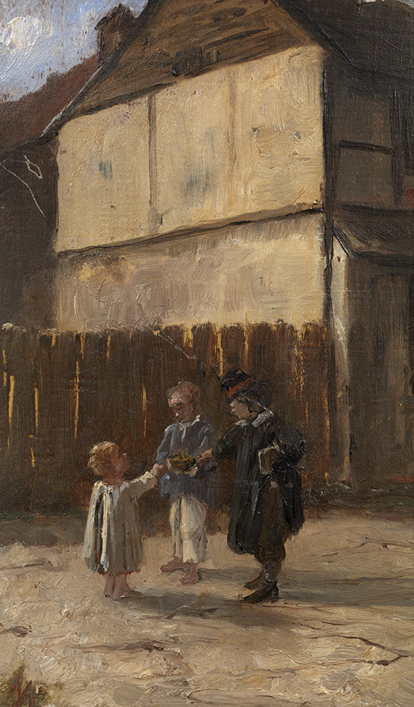 Boys in a Yard Marie Bashkirtseff tablo - Dekolata