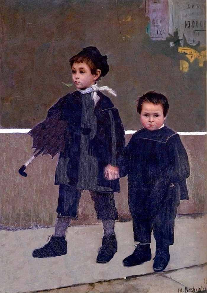 Jean and Jacques (1883) Marie Bashkirtseff tablo - Dekolata