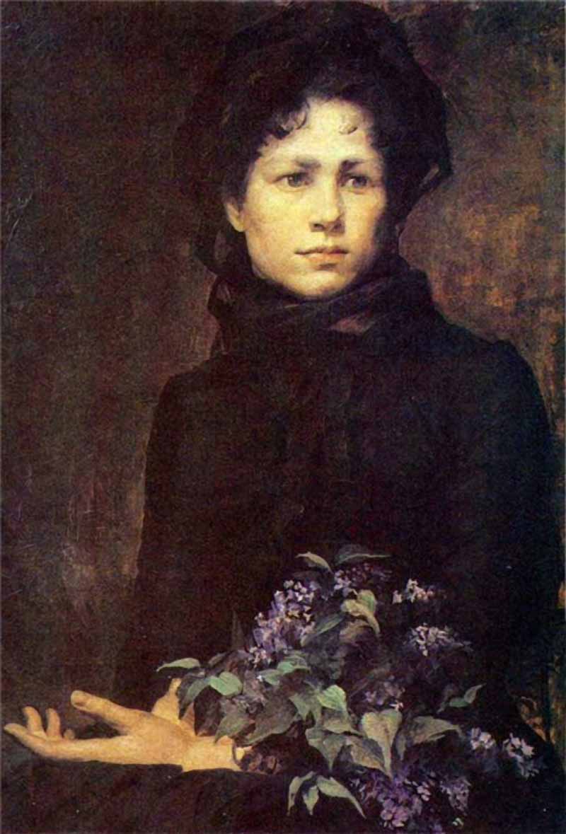 Lilacs (1880) Marie Bashkirtseff tablo - Dekolata