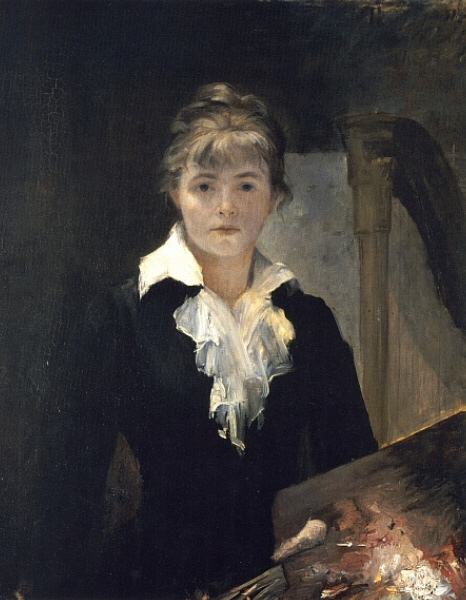 Self Portrait with Palette (1880) Marie Bashkirtseff tablo - Dekolata