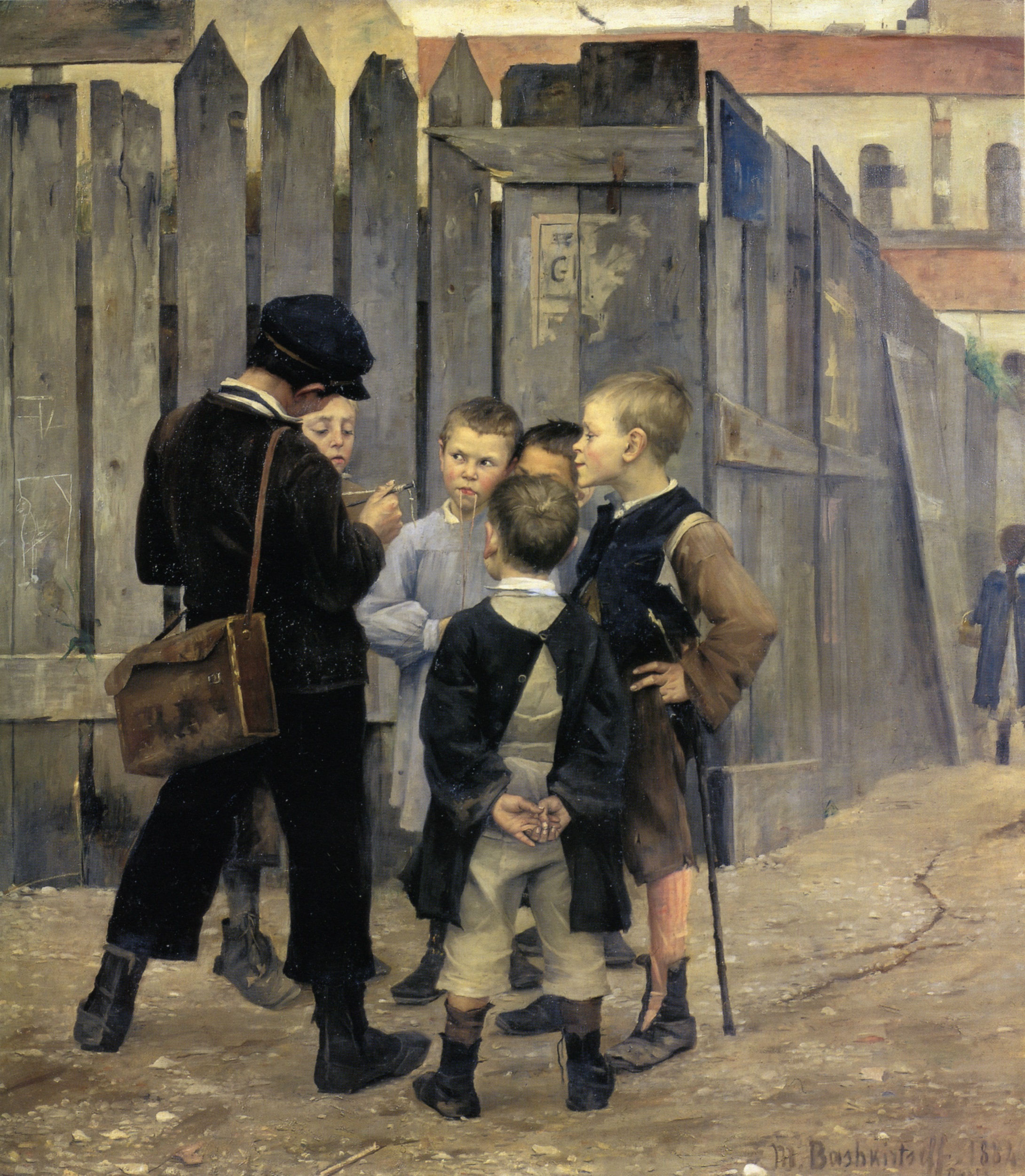 The Meeting (1884) Marie Bashkirtseff tablo - Dekolata