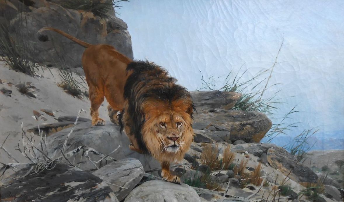Lion Richard Friese tablo - Dekolata