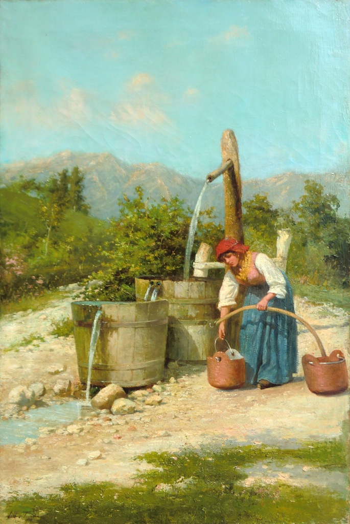 At the foot of Mount Grappa Vittorio Tessari tablo - Dekolata