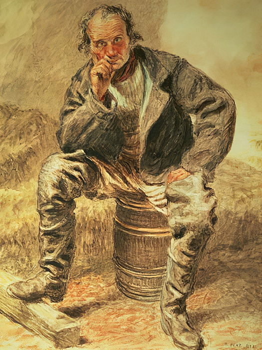 An Oysterman (1827) William Henry Hunt tablo - Dekolata