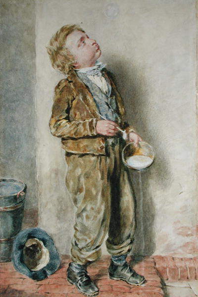 Blowing bubbles (1835) William Henry Hunt tablo - Dekolata