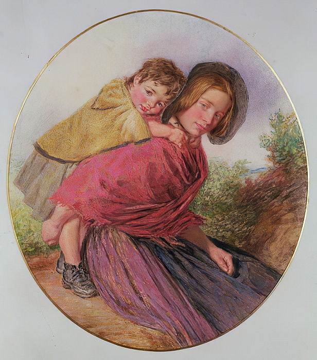 Mother and child William Henry Hunt tablo - Dekolata