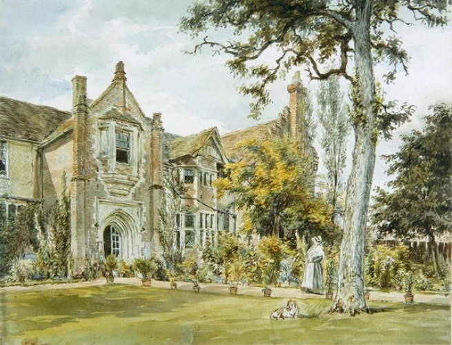 The Lecture House, Watford (1820) William Henry Hunt tablo - Dekolata