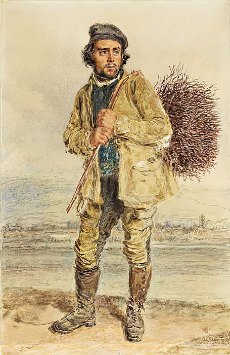 The broom gatherer (1830) William Henry Hunt tablo - Dekolata