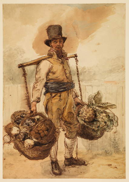 The gardener (1823) William Henry Hunt tablo - Dekolata