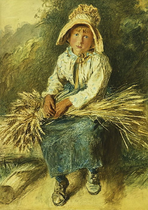 The young gleaner William Henry Hunt tablo - Dekolata