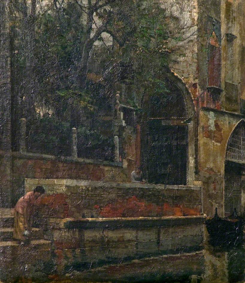 A Corner of Old Venice (1885) William Logsdail tablo - Dekolata