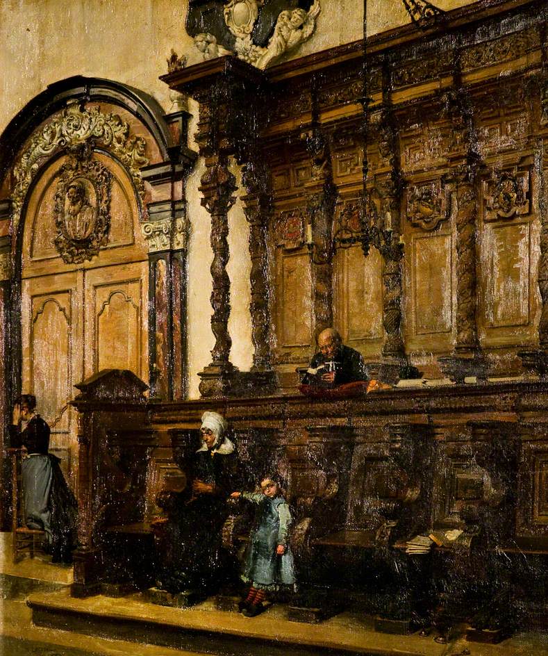 Church Interior (1880) – William Logsdail Tablo