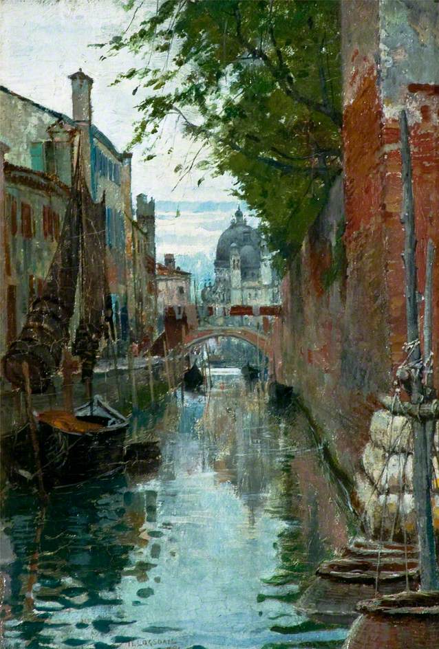 Church of Santa Maria Della Salute, Venice (1885) William Logsdail tablo - Dekolata